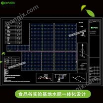 大田喷灌方案 潍坊食品谷实验基地玉米小麦种植水肥一体化设计图